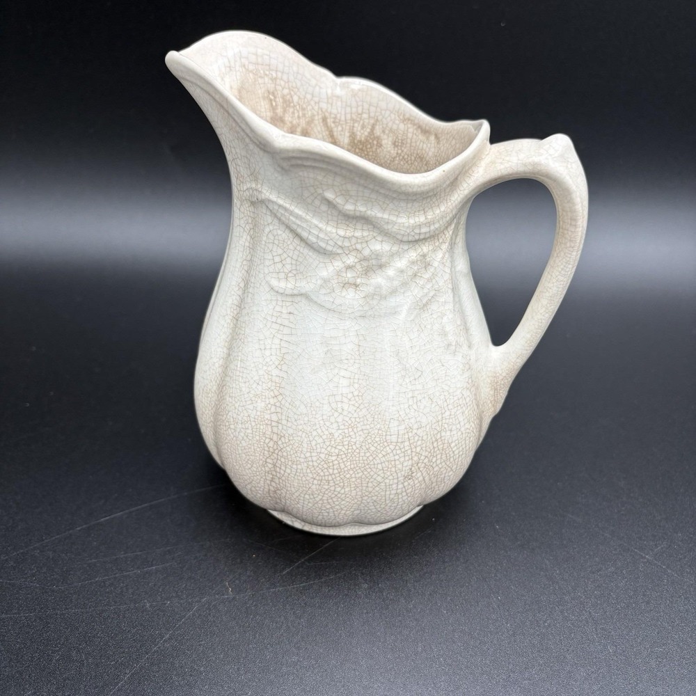 Royal Crawford Ironstone Pitcher By Arthur Wood England Embossed Wheat Sheaf